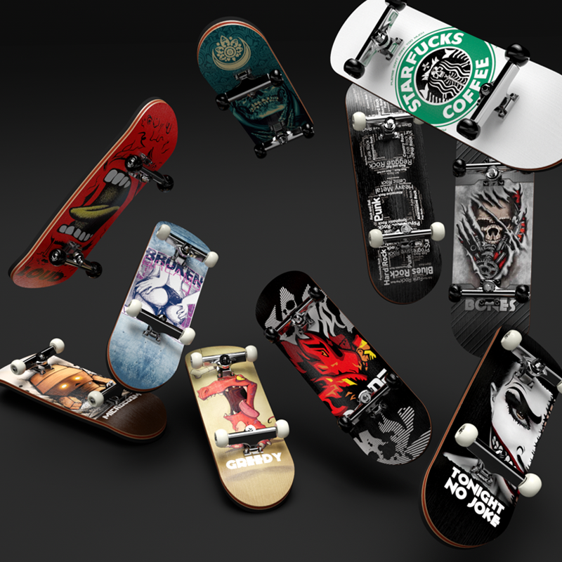 many skateboards